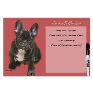  French Bulldog Puppy 12 x 8 Dry Erase Board Office 