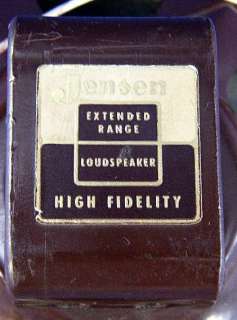 Vintage Jensen Extended Range 8   8 ohm Speaker  
