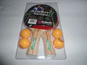 Butterfly addoy 2 player set racket table tennis Ping  