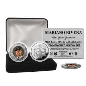 Mariano Rivera New York Yankees All Time Saves Record Silver Coin Set