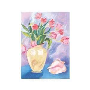  Tulips Seashell Poster Print