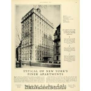  1928 Ad Architecture Building Apt. Fifth Ave 84th Street 