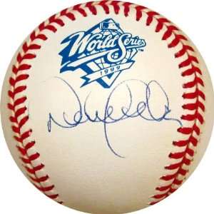  Autographed Derek Jeter Baseball   1999 World Series James 