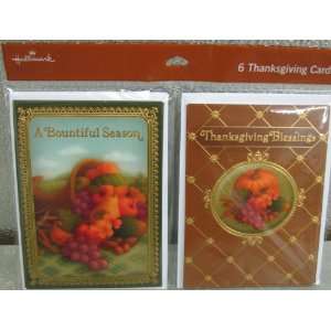 Hallmark Greetings THC3551 Package of Thanksgiving Cards 