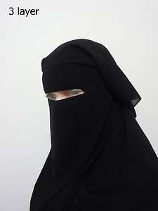   or 3 Layer Niqabs Face Veils Islamic Clothing Nikab Saudi Niqab  