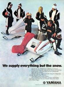 1974 Yamaha GPX 246 Original Snowmobile Ad  
