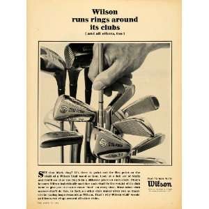  1965 Ad Wilson Sporting Goods Co. Golf Clubs Dyna Power 