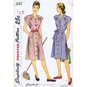  Simplicity 2122 Vintage Sewing Pattern Womens Dress Bust 