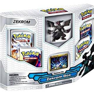 Pokemon Black White Card Game ZEKROM Box 4 Booster Packs, 1 Holo Promo 