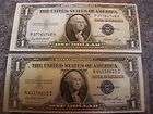 TWO 1935 E ONE DOLLAR SILVER CERTIFICATES NOTES