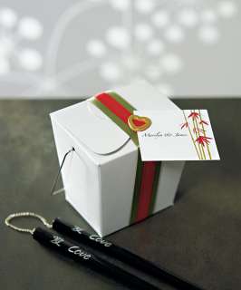 36Ct. Asian Themed Wedding Favor Take Out Boxes   (Available 