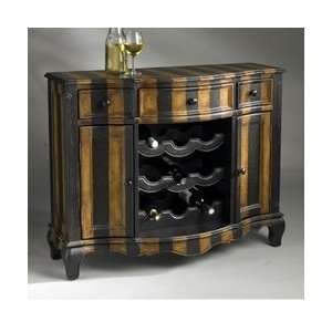   Parisian Striped Hand Painted Wine Cabinet   8886046