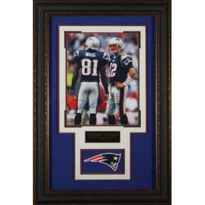  Autographed Tom Brady Picture   & Randy Moss   & Framed 