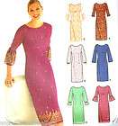 EASY DRESS DRESSES Pattern with cute SLEEVE Variaitons Sz 6 8 10 12 