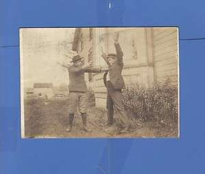 REAL PHOTO POSTCARD HOLD UP STICKUP 1907 SOMERSET JOHNSTOWN PA  