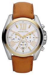 Michael Kors Bradshaw Leather Strap Watch $225.00