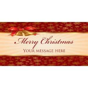   3x6 Vinyl Banner   Merry Christmas Your Message Here 