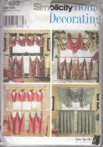 90s Uncut Home Decorating Cafe Curtains Pattern~S 7465  