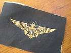   usn PILOT WING cloth badge WWII patch world war two uniform usa