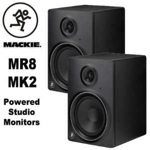  Mackie MR8MK2 High Resolution Active Studio Monitor Pair 