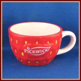 Pickwick Tea Mug Cup Strawberry Red Yellow White Rare  