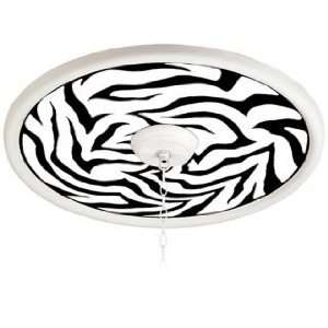  White Tiger White 24 Wide 4 Opening Giclee Medallion 