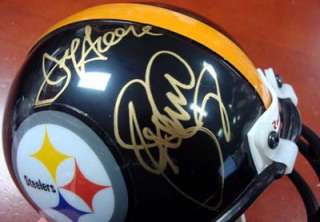   Steelers Mini Helmet Greene, Holmes, Greenwood & White PSA/DNA #M60919