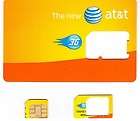   New ATT at&t 3G MICRO SIM card for iPhone4/iPad. (Micro Sim card