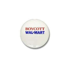  Boycott Political Mini Button by  Patio, Lawn 