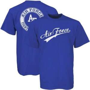 Air Force Falcons Royal Blue Dual Graphic T shirt  Sports 