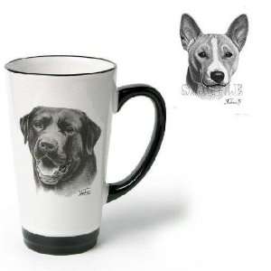   Funnel Cup with Basenji (Black and white, 6 inch)