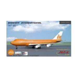  Jet X Braniff Intl. B747 100 Big Orange Model Plane Toys 