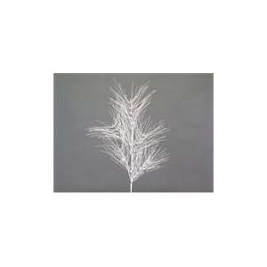  Pack of 12 Snow Drift White/Silver Glittered w/Ornaments 
