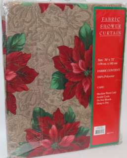   Christmas Balloon Valance Fabric Shower Curtain Water Resistant  