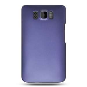  HTC HD2 Rubber Snap On Cover Case (Purple) Cell Phones 