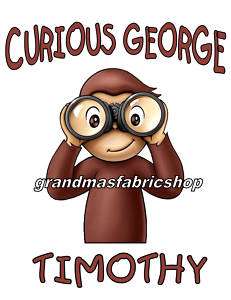 Curious George Personalized Shirt  