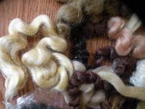 LARGE LOT OF MOHAIR PIECES FOR MAKING & REPAIRING WIGS  