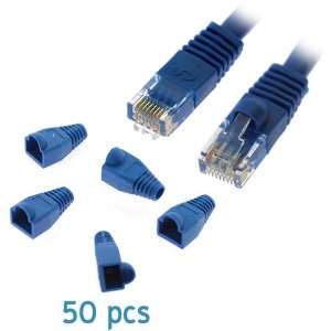  GTMax 100FT Blue Cat6e Network Cable + Blue RJ45 Strain 