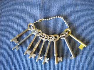 Vintage SKELETON Keys Lot of 9  
