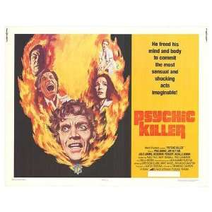  Psychic Killer Original Movie Poster, 28 x 22 (1975 