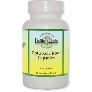   Health & Herbs Remedies Gotu Kola Root V Capsules, 60 Count Bottle