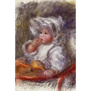 Oil Painting Jean Renoir in a Chair Pierre Auguste Renoir Hand Paint 