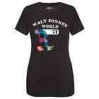 NEW Walt Disney World Plaid Mickey Mouse Plus Womens Black Tee Shirt 