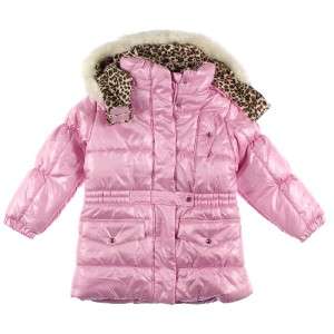   FOG GIRL FAUX FUR Lined Snow WINTER Coat Removeable Hood LT PINK 18MO