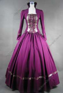 Gothic Victorian Brocade Dress Ball Gown Cosplay 111 XL  