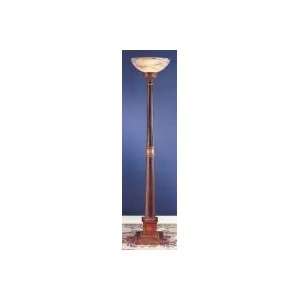  Murray Feiss Heritage Leather Collection Torchiere Light 