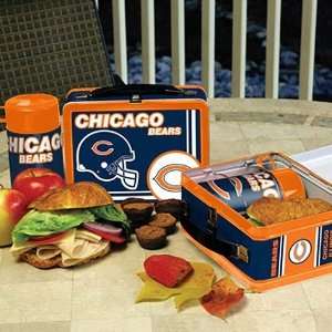    Chicago Bears Tin Lunch Box with Thermos