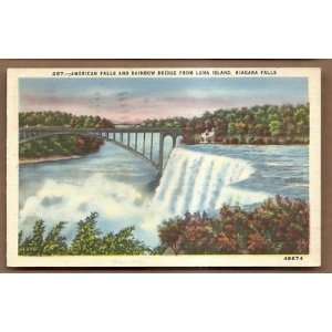    Postcard American Falls Niagara Falls New York 