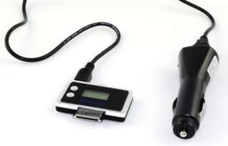 FM Transmitter + Car Charger for iPhone 3G 4 iPod Touch/Nano