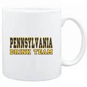  Mug White  DRINK TEAM Pennsylvania  Usa States Sports 